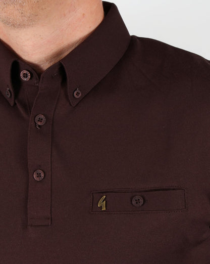 Gabicci Vintage Poloshirt Kaffee
