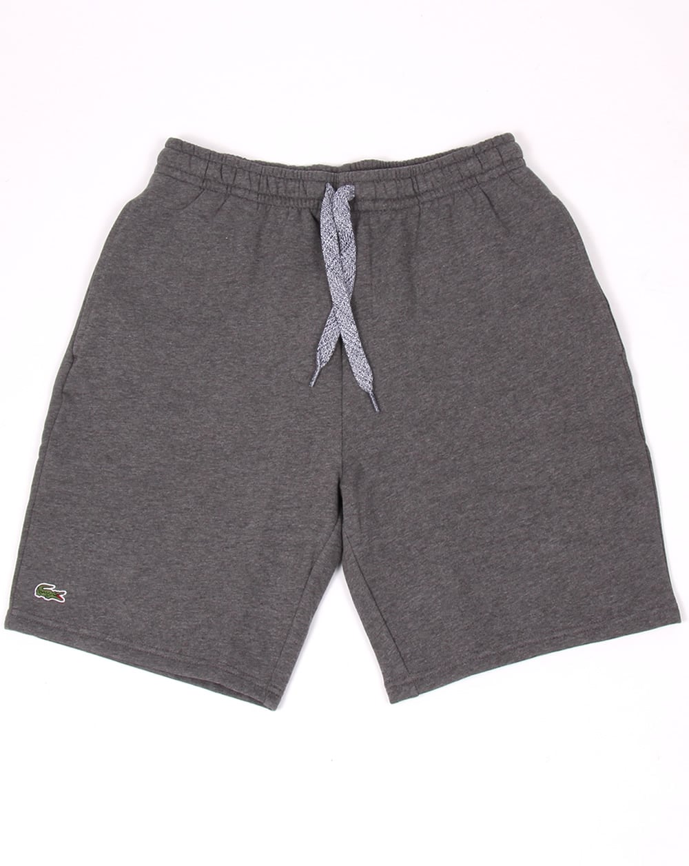 Lacoste Sport Baumwollfleece-Shorts Dunkelgrau