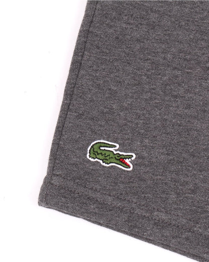 Lacoste Sport Baumwollfleece-Shorts Dunkelgrau