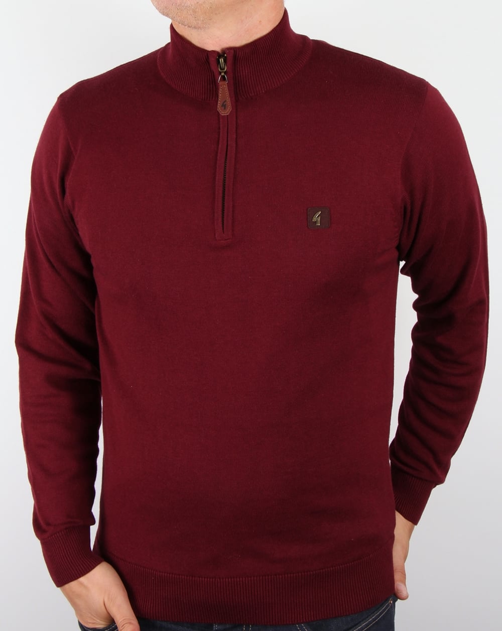 Gabicci Vintage Quarter Zip Pullover Port