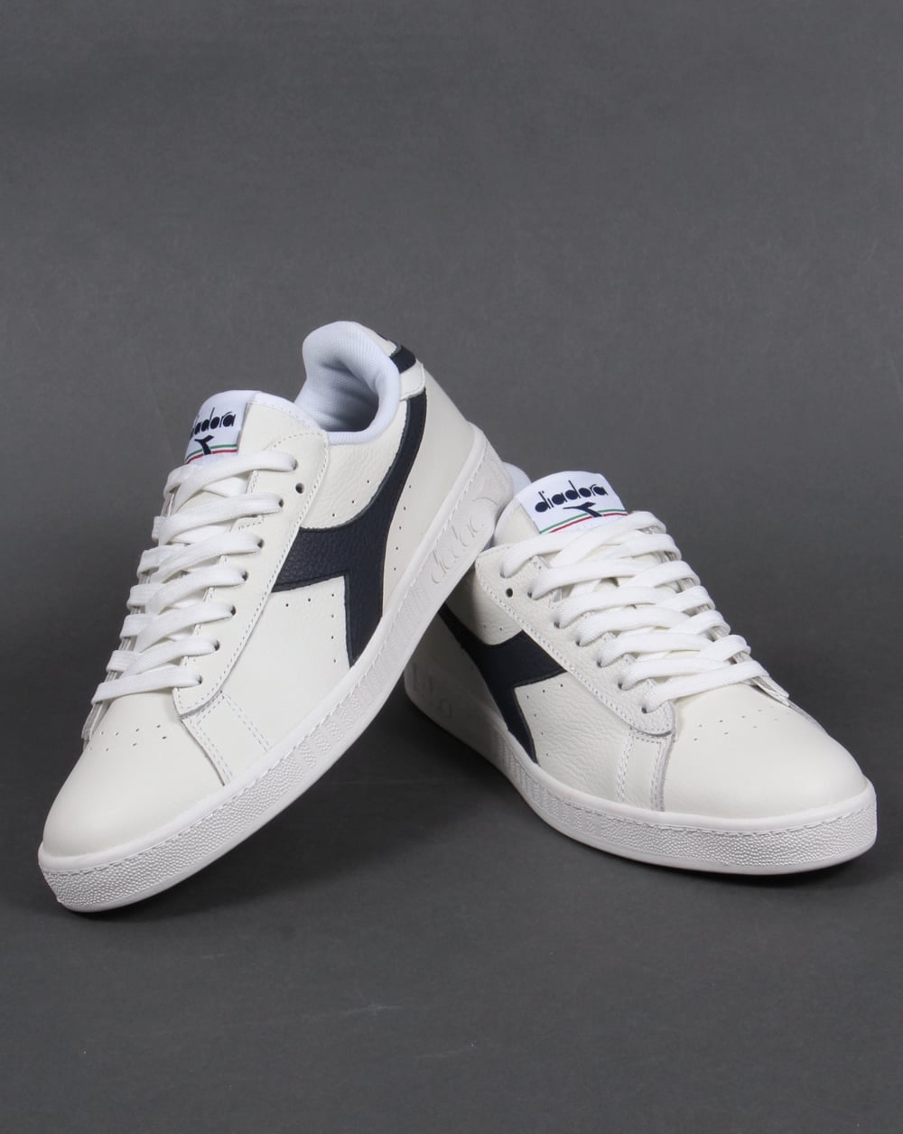 Diadora Game Low Waxed Sneakers Weiß/Marineblau