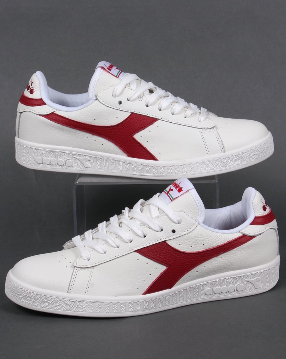 Diadora Game Low Waxed Sneakers Weiß/Rot