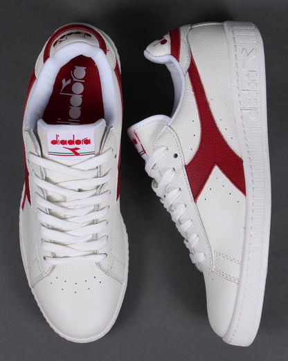Diadora Game Low Waxed Sneakers Weiß/Rot