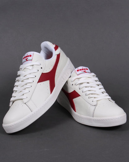 Diadora Game Low Waxed Sneakers Weiß/Rot