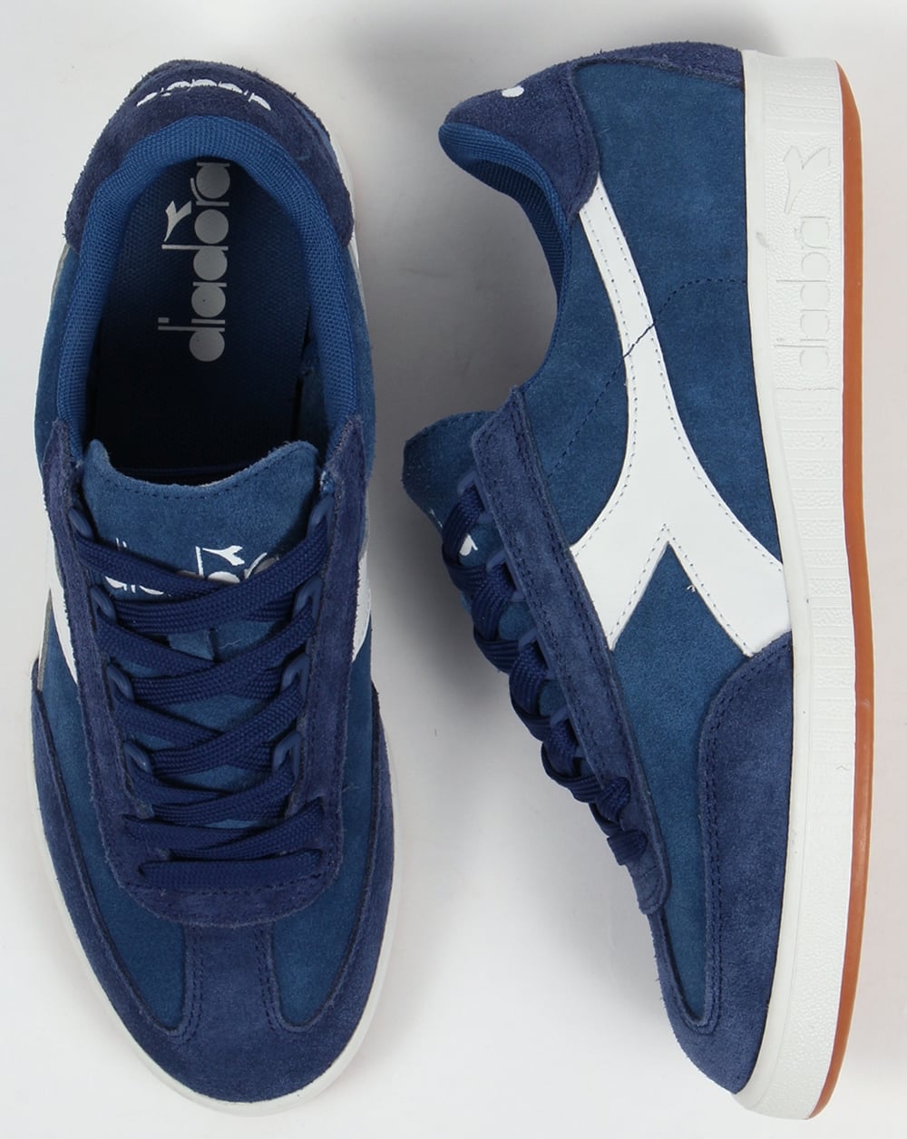 Diadora B Original Suede Trainers Navy/White Gum