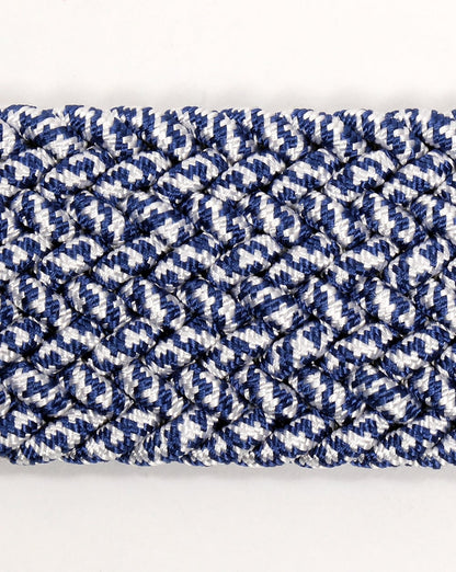 Andersons Gewebter Ledergürtel Blau
