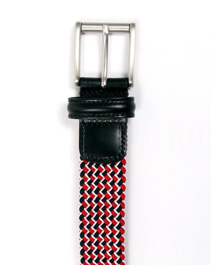 Andersons gewebter Gürtel Rot/Marineblau