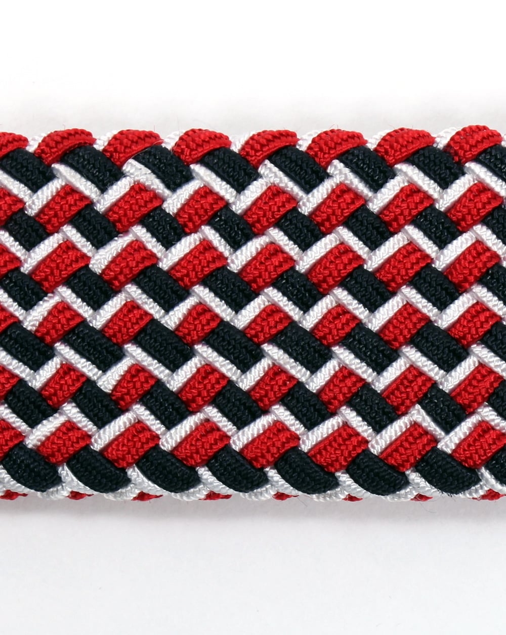 Andersons gewebter Gürtel Rot/Marineblau