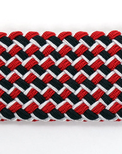 Andersons gewebter Gürtel Rot/Marineblau