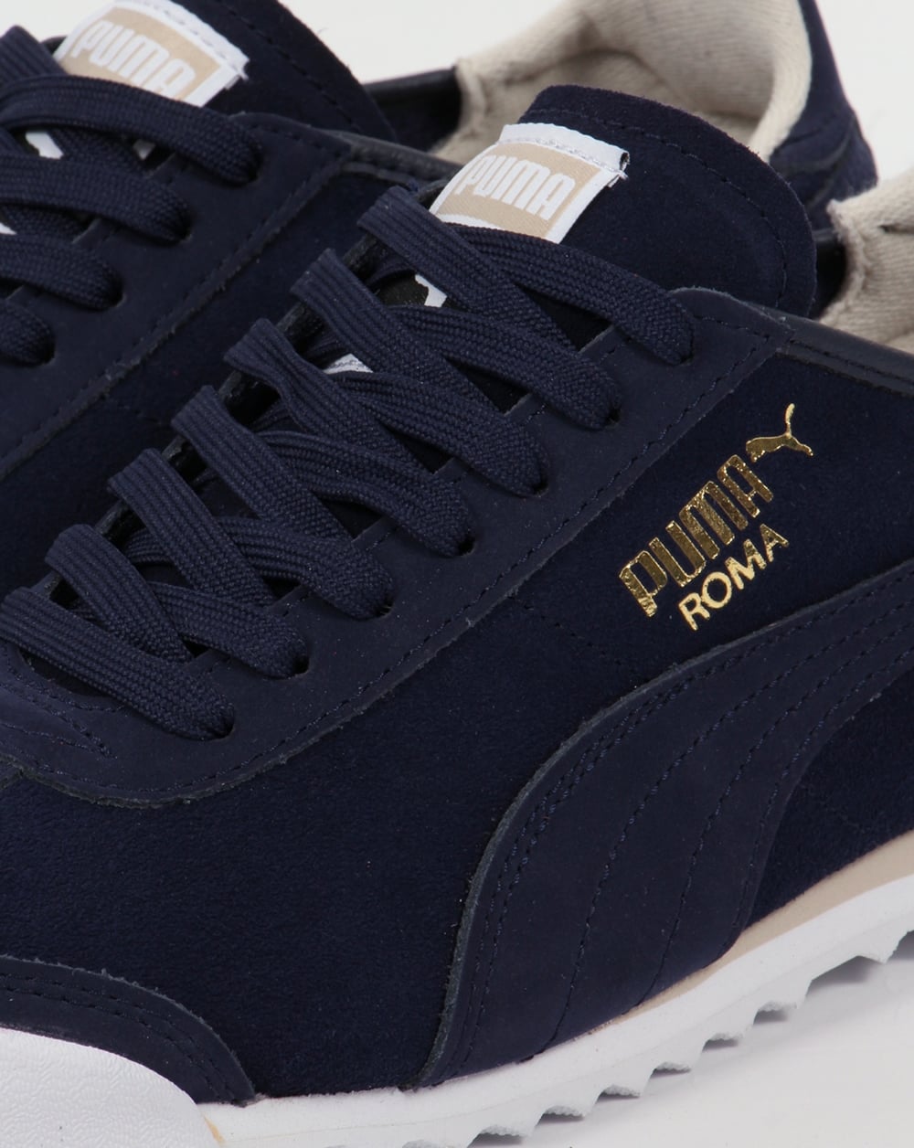 Puma Roma OG Leder-Sneaker Marineblau/Weiß