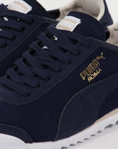 Puma Roma OG Leder-Sneaker Marineblau/Weiß