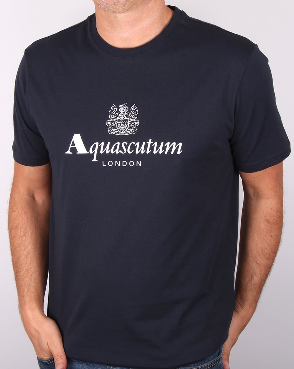 Aquascutum Griffin T Shirt Navy