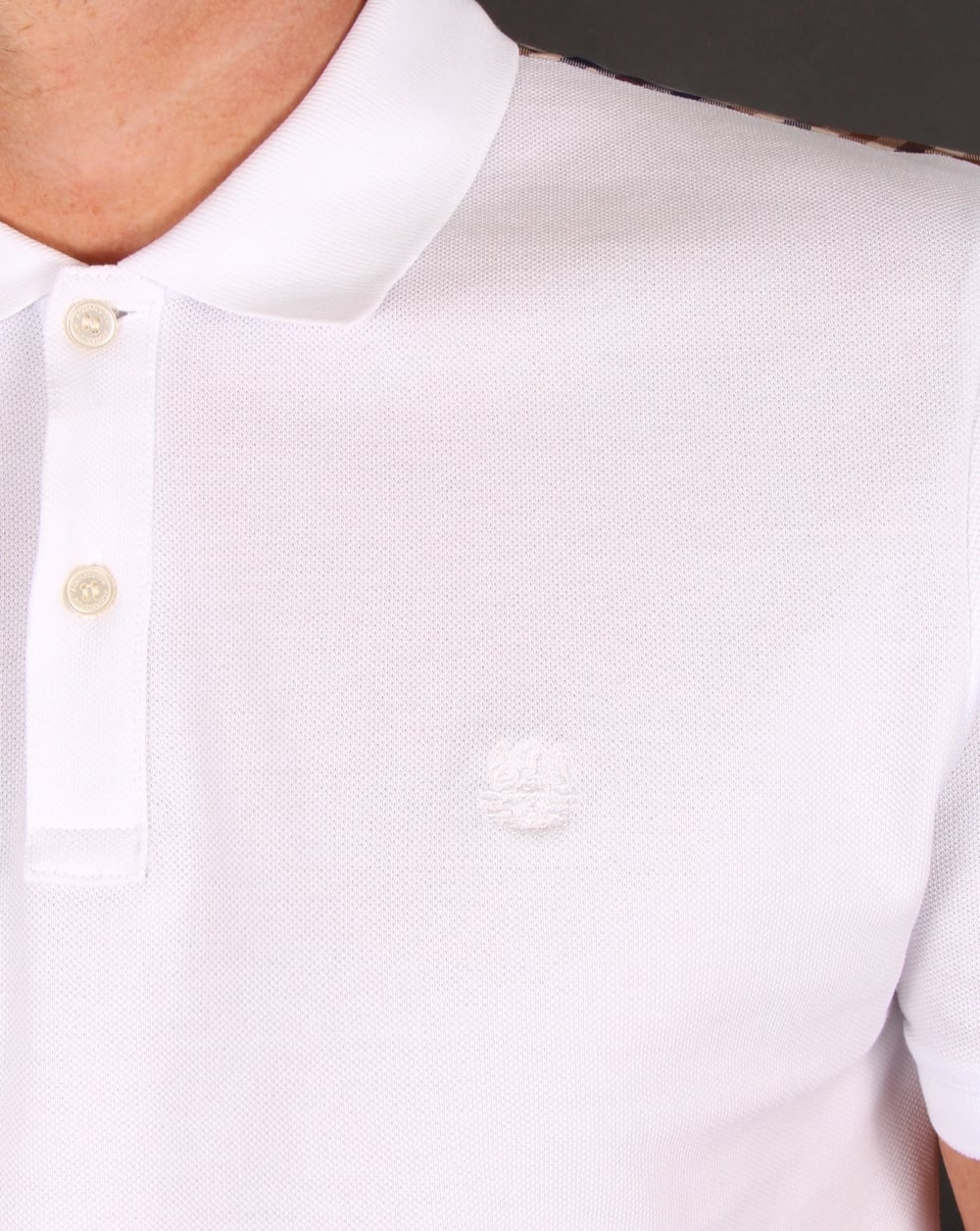 Aquascutum Hill Poloshirt Weiß