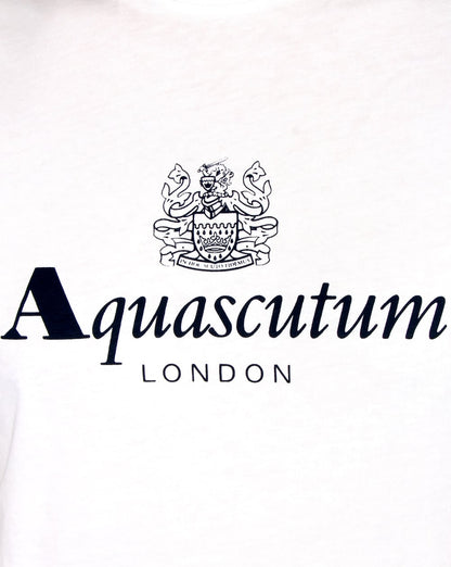 Aquascutum Griffin T-Shirt Weiß