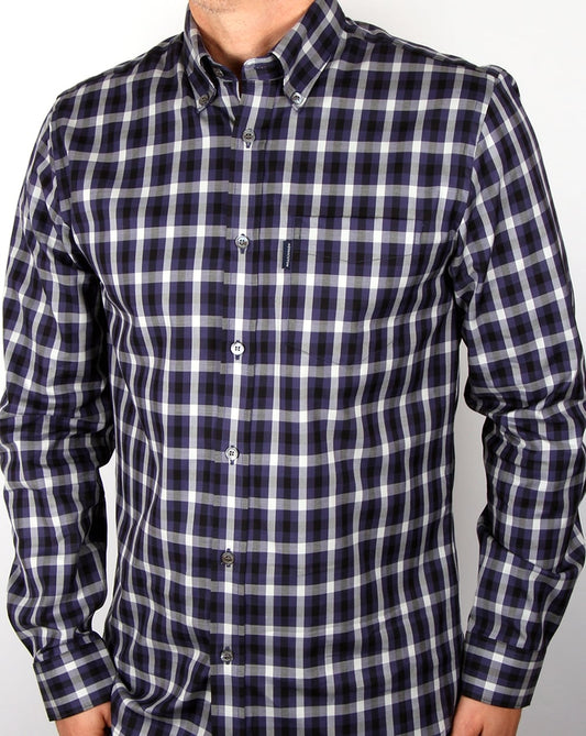 Aquascutum Aquascutum Emsworth Karohemd Marineblau