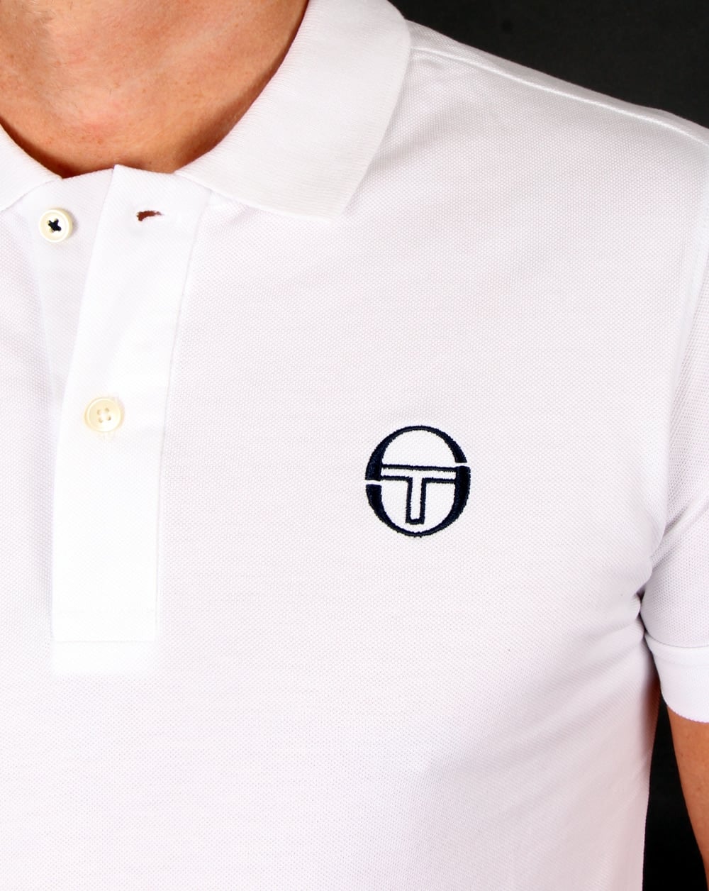 Sergio Tacchini Klassisches Poloshirt Weiß