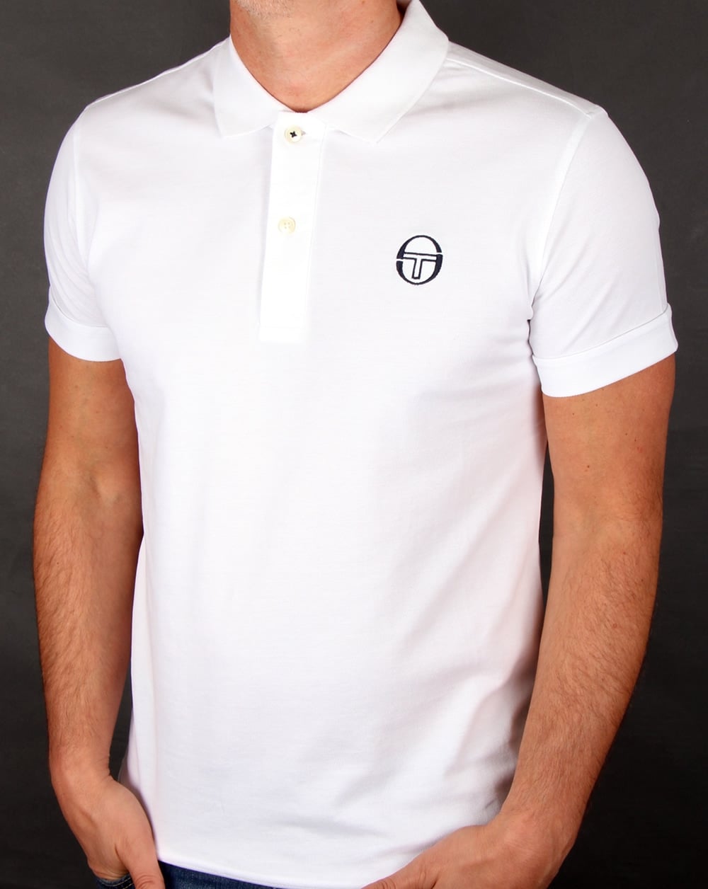 Sergio Tacchini Klassisches Poloshirt Weiß
