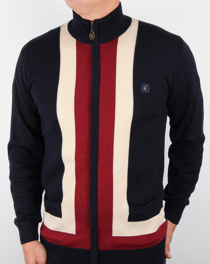 Gabicci Vintage-Cardigan mit Reißverschluss, Marineblau