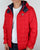 Fila Vintage Quilted Hooded Jacket Red