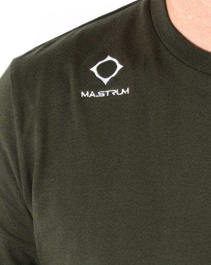 Ma.strum Emblem T-Shirt Dunkelkhaki