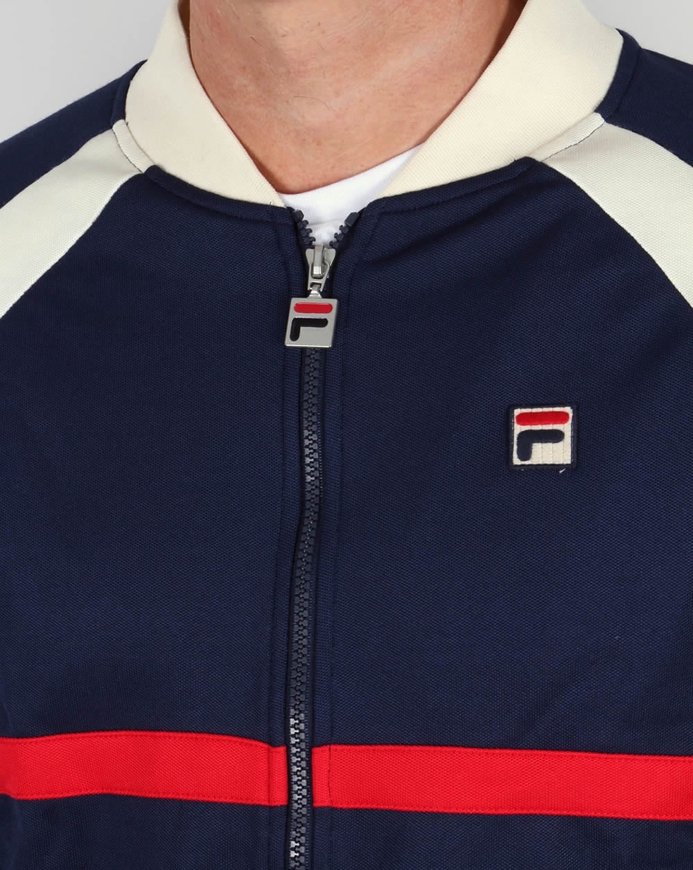 Fila Vintage Monte Trainingsjacke Marineblau/Rot/Gardenia