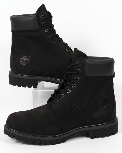 Timberland Icon 6 Inch Premium Stiefel Schwarzes Nubukleder