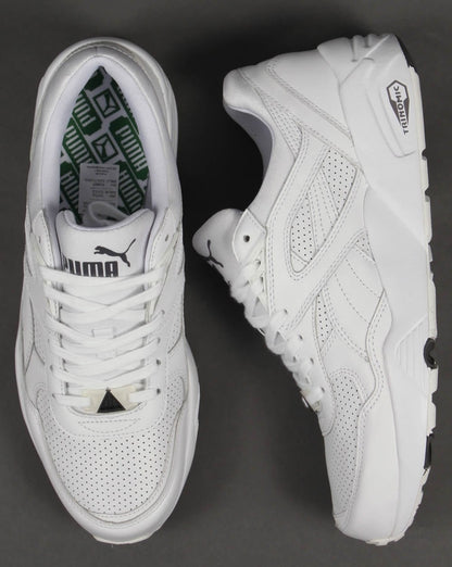 Puma R698 Core Leder-Sneaker Weiß/Weiß