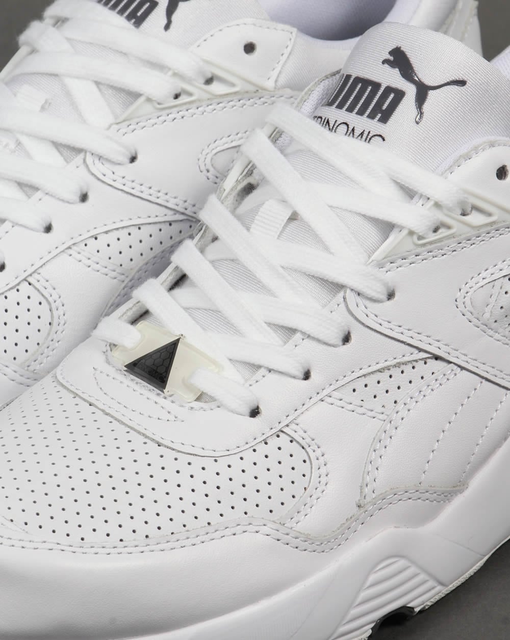 Puma R698 Core Leder-Sneaker Weiß/Weiß