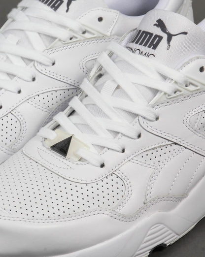 Puma R698 Core Leder-Sneaker Weiß/Weiß
