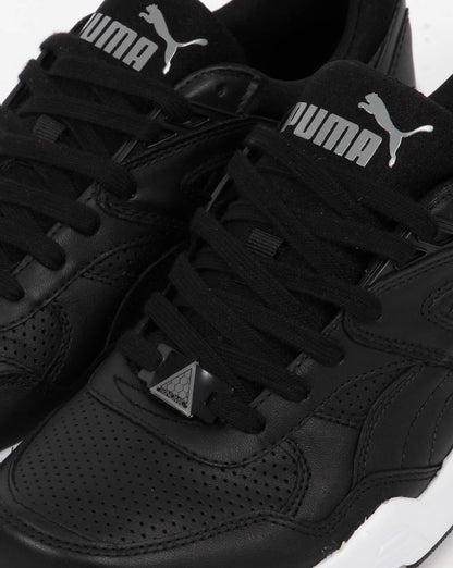 Puma R698 Core Ledersneaker Schwarz/Schwarz
