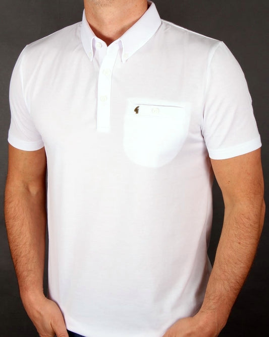 Gabicci Vintage Gabicci Vintage Poloshirt Weiß