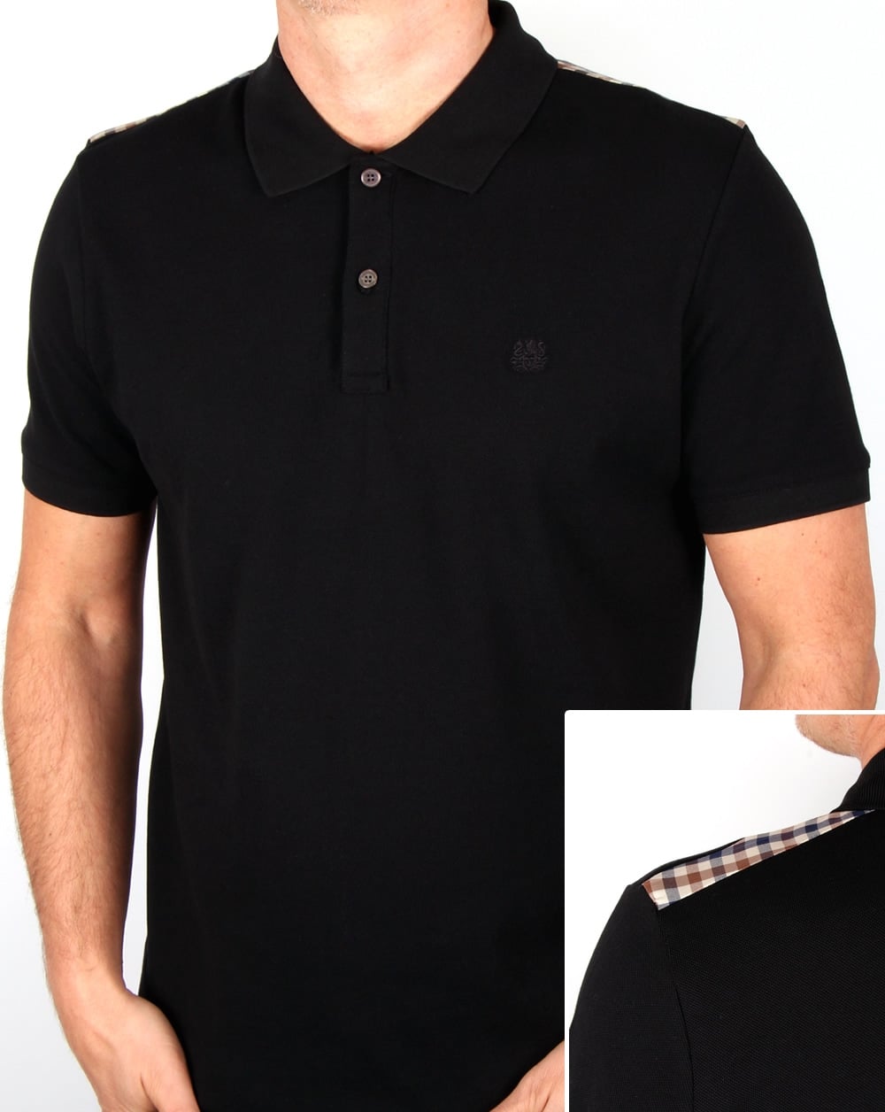 Aquascutum Hill Poloshirt Schwarz