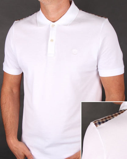 Aquascutum Hill Poloshirt Weiß