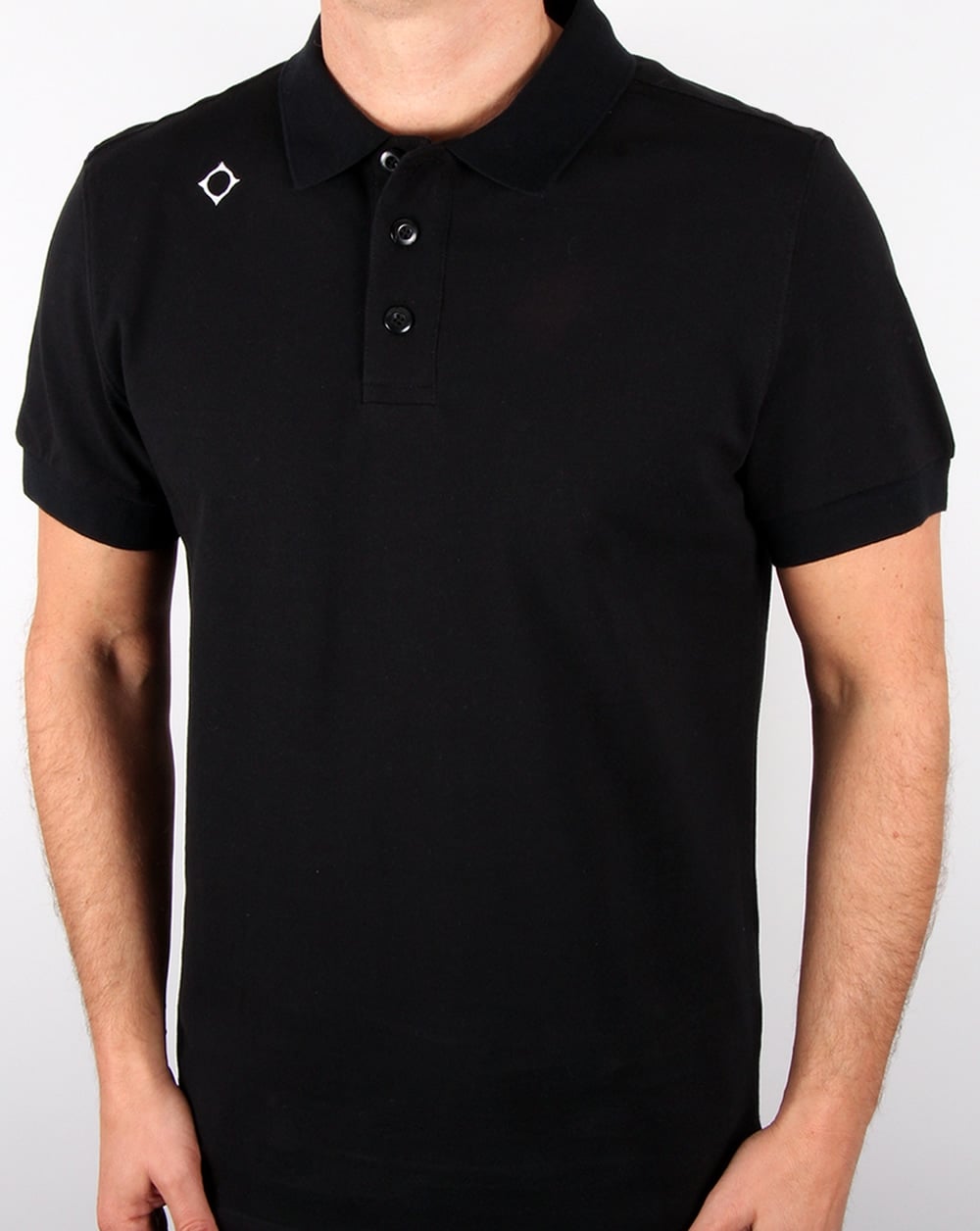 Ma.strum Piqué-Poloshirt Schwarz