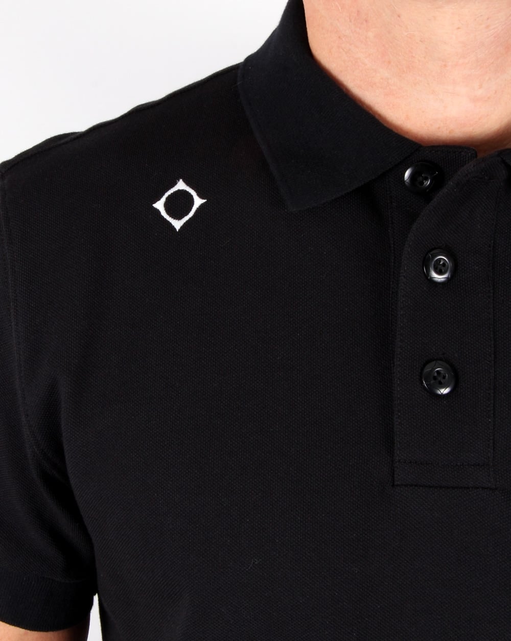 Ma.strum Piqué-Poloshirt Schwarz