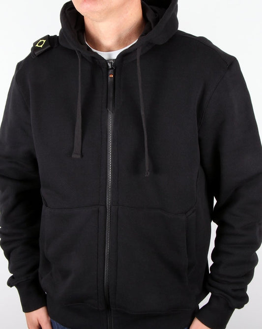 Ma.Strum Ma.strum Kapuzenpullover mit durchgehendem Reißverschluss Schwarz