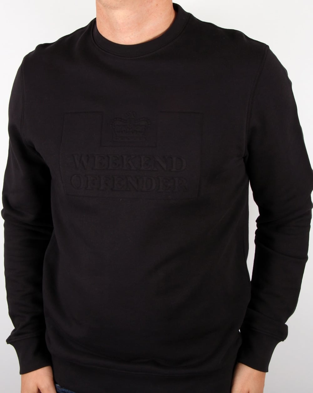 Weekend Offender Logo Sweatshirt Schwarz