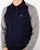 Luke Whacker 2 Tone Knitted Polo Navy