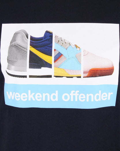 Weekend Offender Trainerspotting T-Shirt Marineblau