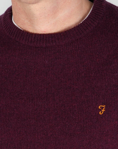 Farah Rosecroft Pullover Bordeaux