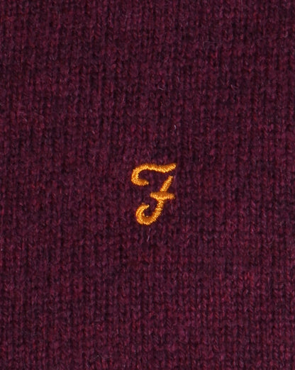 Farah Rosecroft Pullover Bordeaux