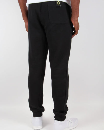 Ma.strum – Slim Fit – Schwarze Jogginghose mit Fischgrätenmuster