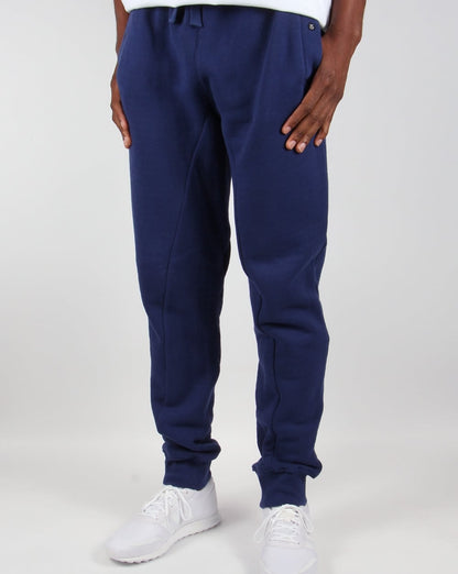 Ma.strum – Slim Fit – Jogginghose mit Fischgrätenmuster, Patriot Blue