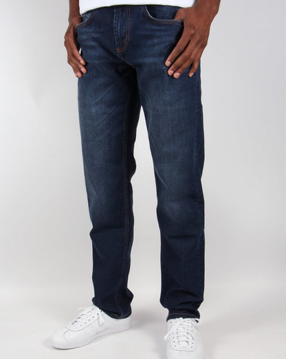 Henri Lloyd – Jeans in normaler Passform in dunkler Vintage-Waschung