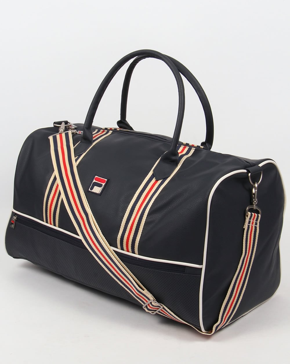 Fila Vintage Leo Große Reisetasche Marineblau/Gardenia