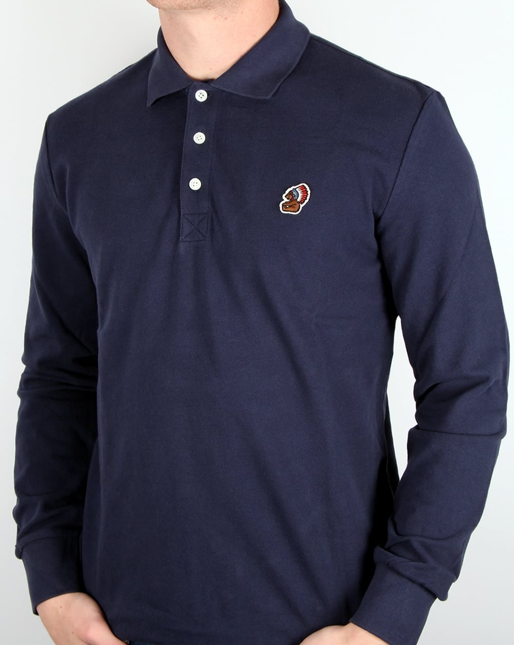 Penfield Mayuk Ls Poloshirt Marineblau