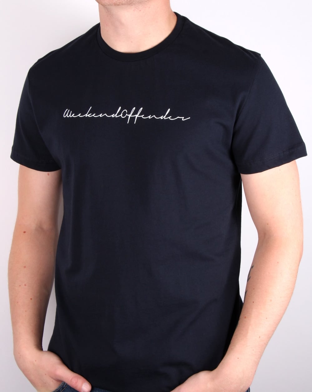 Weekend Offender Adam T-Shirt Marineblau