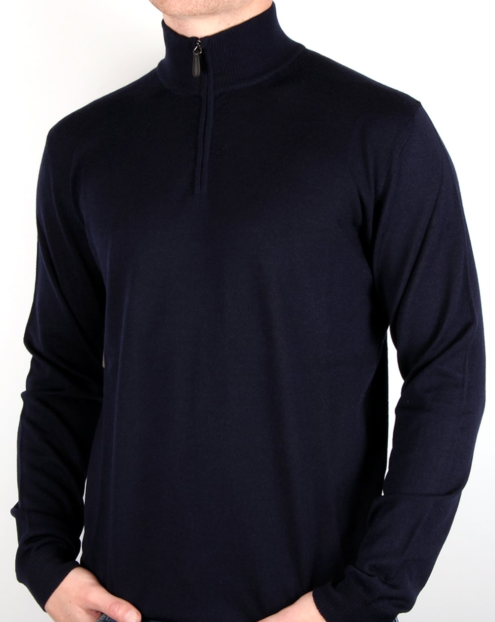 Aquascutum Tomkis Half Zip Knit Navy