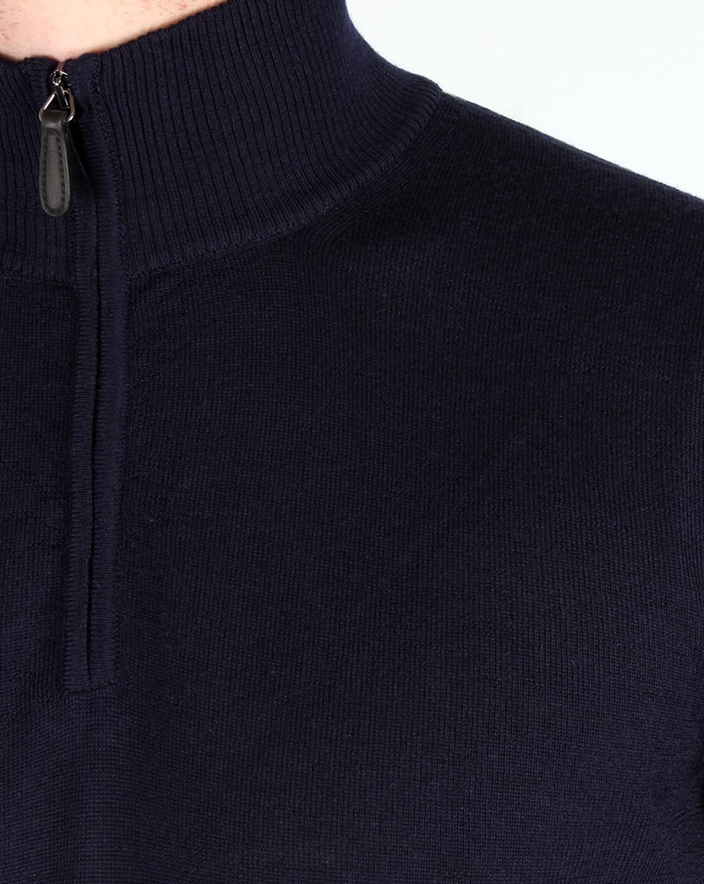 Aquascutum Tomkis Half Zip Knit Navy