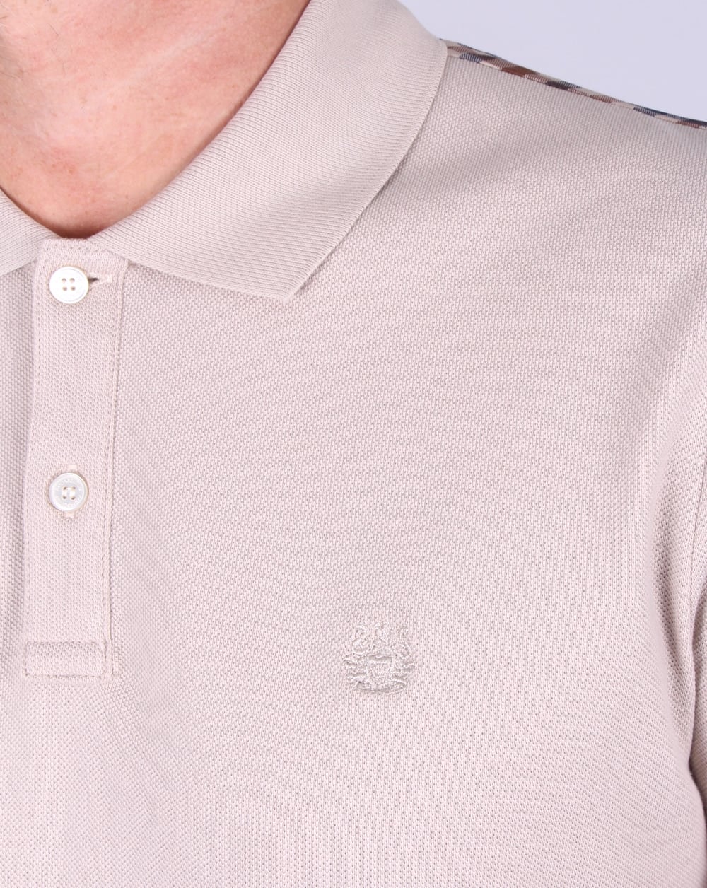 Aquascutum Hill Piqué-Poloshirt Beige